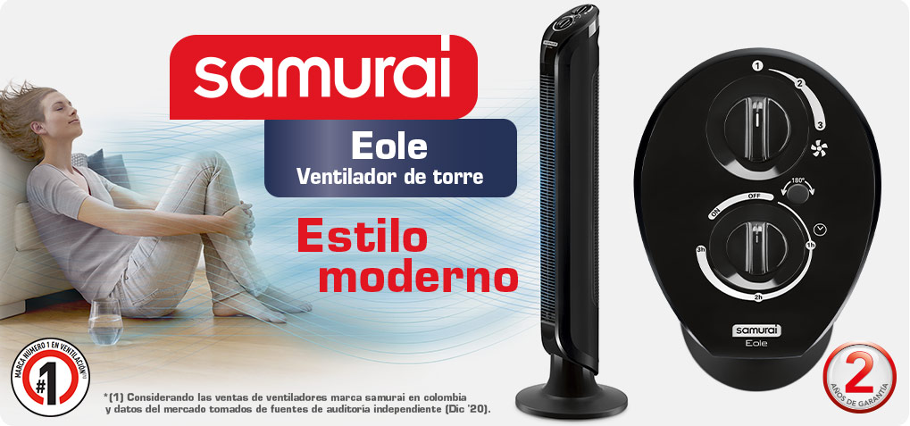 ventilador de torre Eole samurai
