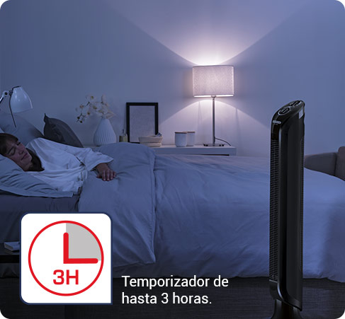 Temporizador de hasta 3 horas.