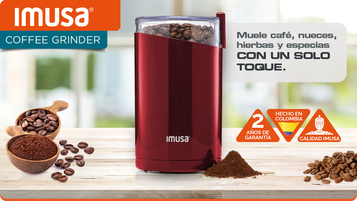 COFFE GRINDER IMUSA 200 WATTS ROJO