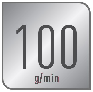 Cuenta con un golpe de vapor de 
      100 g/minuto, ideal para combatir arrugas difíciles y planchar sin esfuerzo