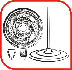 Ventilador Air Protec Maxx en su presentacion de pared y pedestal