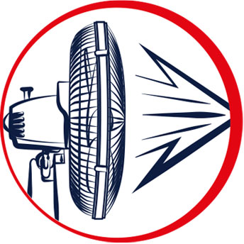 Cuenta con 70 Watts para un potente flujo de aire