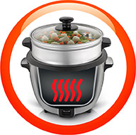 Su función de cocción automática te permite preparar arroz y creales sin supervisión