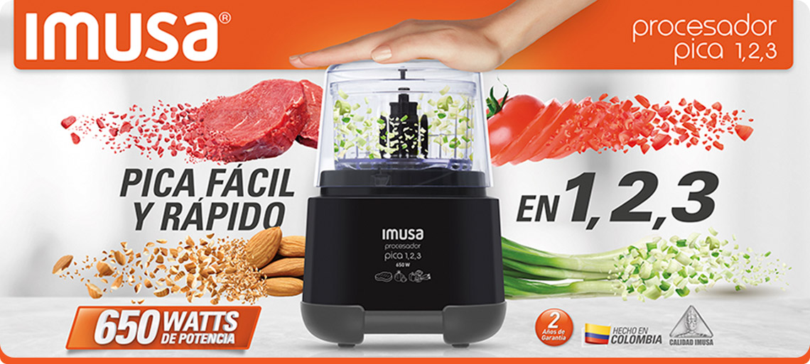 PROCESADOR IMUSA PICA 1,2,3.