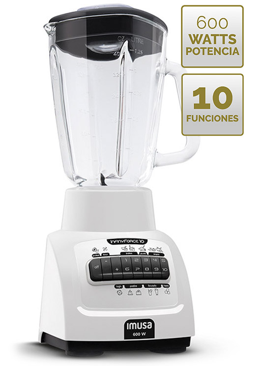 Su vaso de gran capacidad permite preparaciones de hasta 1.75 Litros