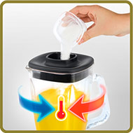 Vaso de vidrio resistente a choques térmicos