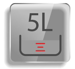 Incluye tazón esférico antiadherente, vaso dosificador y cuchara vaporera