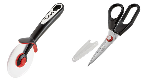 Corta Pizza Tefal Ingenio. Tijeras Tefal Ingenio.