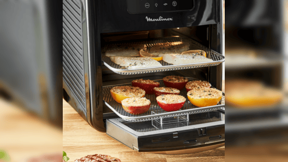 Distintas funciones: freír, asar, asar a la parrilla, hornear, deshidratar, tostar y recalentar.