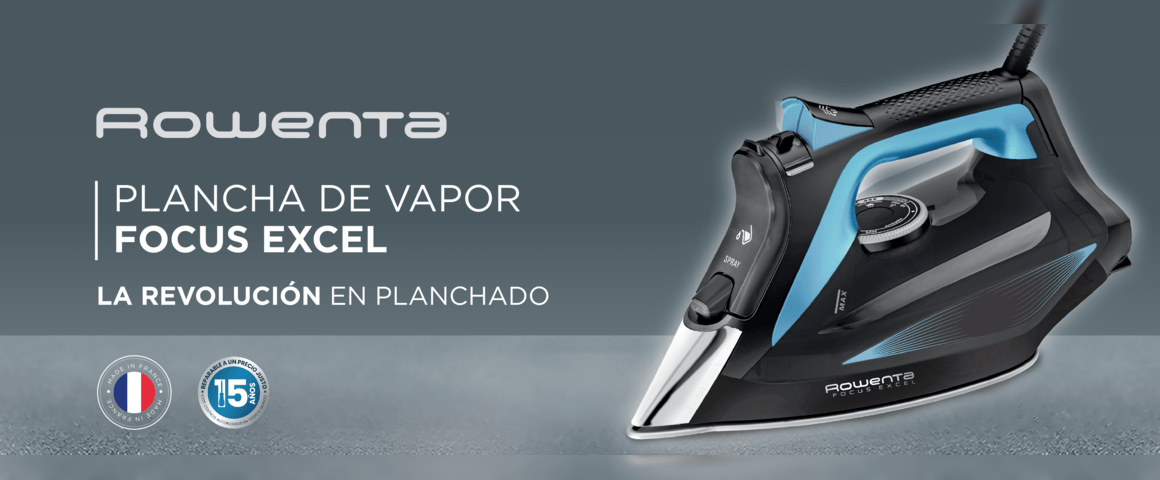 Plancha de Vapor Focus Excel
