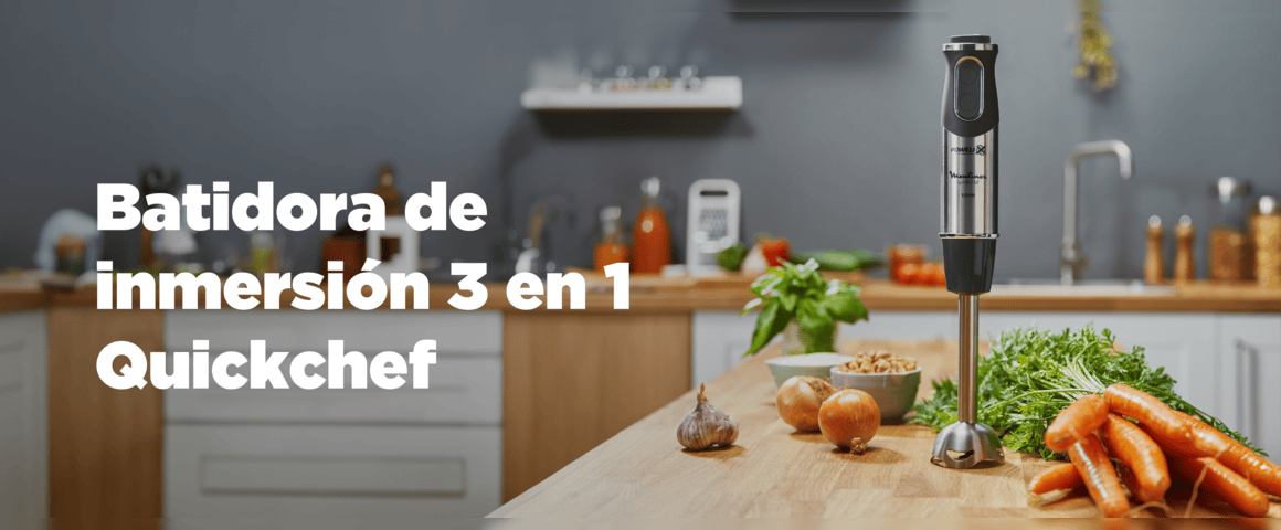 Batidora de Inmersión 3 en 1 Quickchef