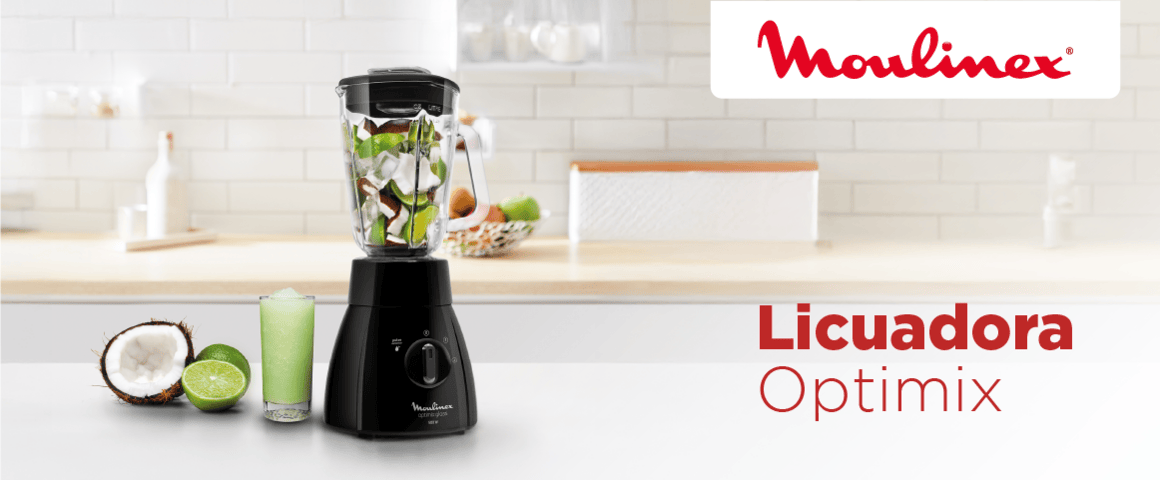 Licuadora Optimix Negra de Moulinex
