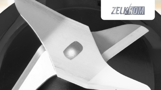 Tecnología Zelkrom. Cuchillas ultra durables de acero inoxidable de alta calidad y removibles.