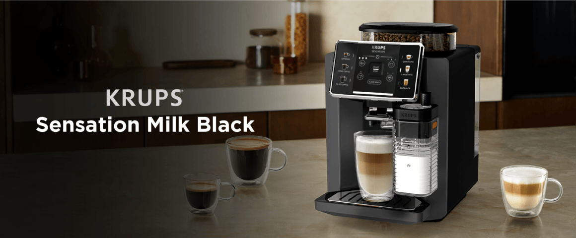 Cafetera Sensation Milk Black