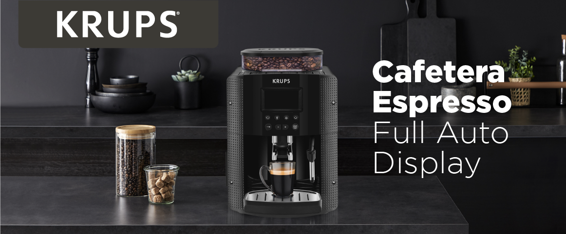 Banner de inicio de página de Cafetera Espresso Full Auto Display